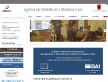 Tablet Screenshot of amshc.gov.al